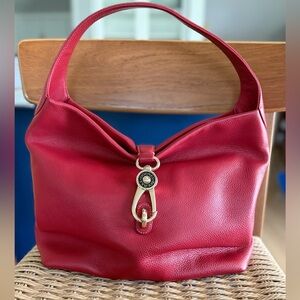 Dooney & Bourke Red Leather Shoulder Tote